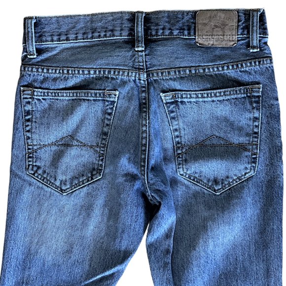 Vintage Women's Aeropostale 100% Cotton Blue Denim Slim Boot Cut Jeans, Sz 27/28 - Picture 8 of 9